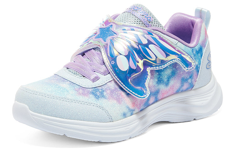 (GS) Skechers Glimmer Kicks-Fairy Chaser Lighted Sneakers 'Blue Multi' 303260L-LBLV