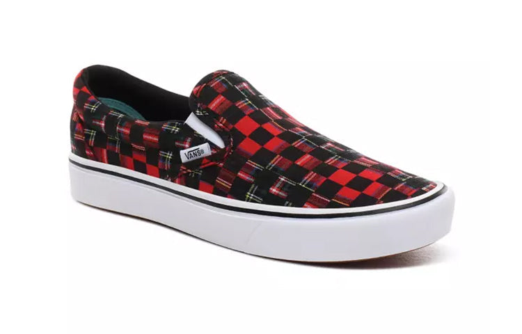 Vans Comfycush Slip-On 'Plaid Checkerboard - Red' VN0A3WMDTG7