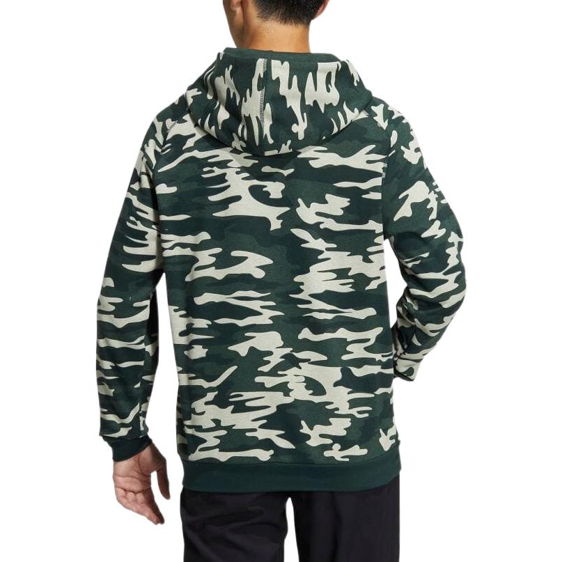 Men's adidas Camouflage Full Print Hooded Long Sleeves Green HG3232