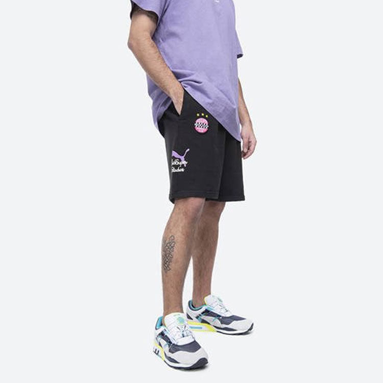 PUMA x Kidsuper Studios Shorts 'Black White Purple Pink' 530551-01