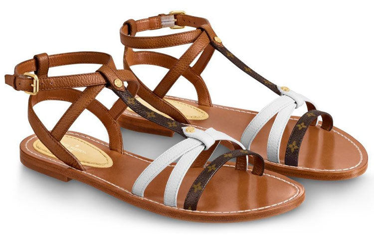 (WMNS)  LOUIS VUITTON shoes Sports sandals 'Brown White' 1A65VQ
