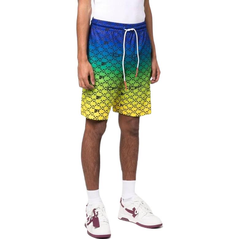 Off-White SS22 Gradient Printing Shorts Multicolor OMVH025S22FAB0018410