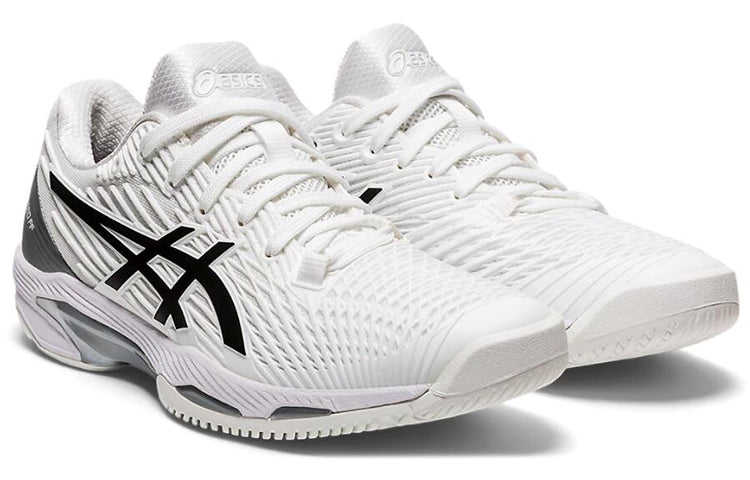 (WMNS) ASICS Solution Speed FF 2 'White Black' 1042A136-100