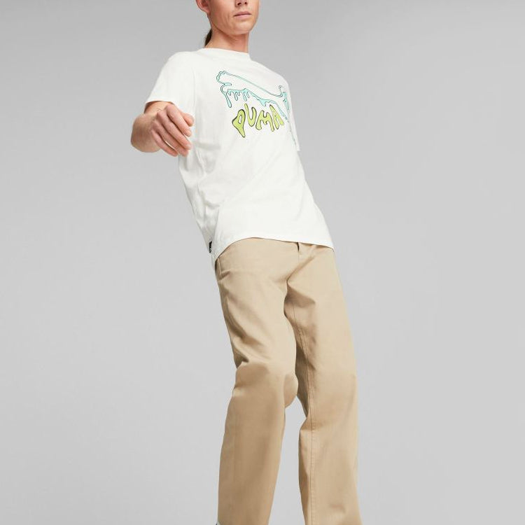PUMA Graphic Melted Cat T-Shirt 'White' 622554-02