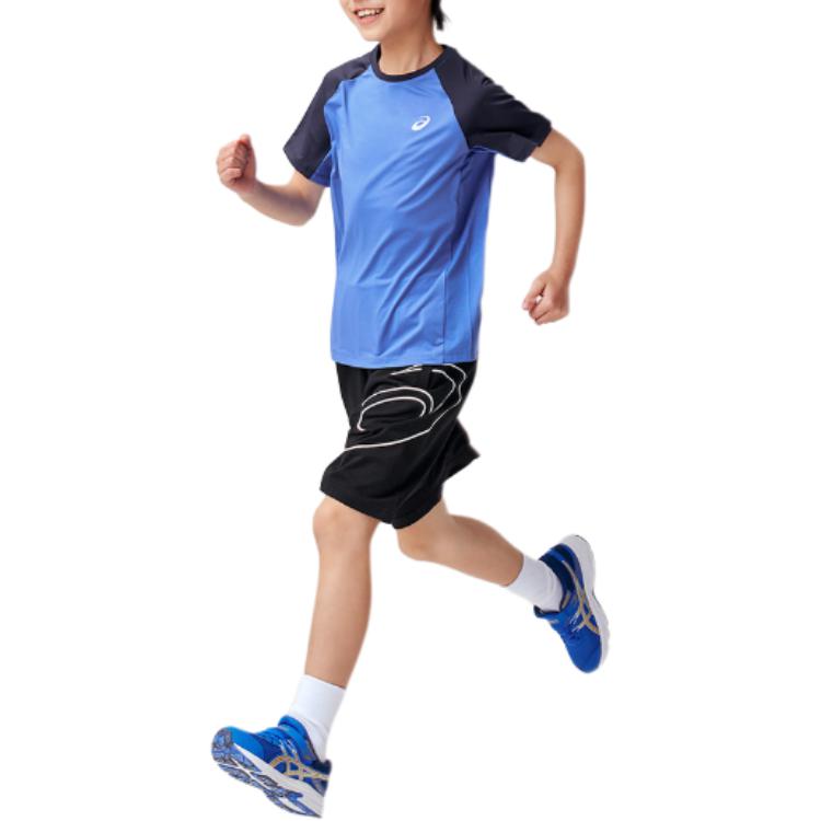 (GS) ASICS Logo T-Shirt 'Two Toned Blue' 332241173083-8851