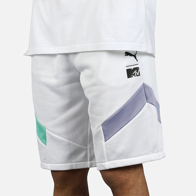 PUMA X MTV Colorblock Casual Shorts 'White' 579815-02
