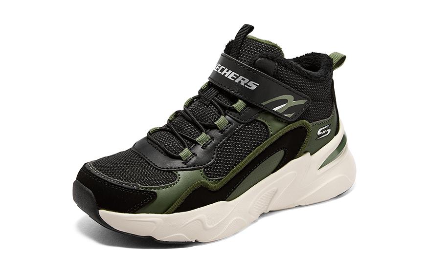 (GS) Skechers Bobs Bamina 'Green Black' 405222L-BKGR