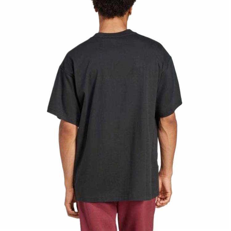 adidas Camiseta Trifolio Essentials Oversized Asia Sizing 'Black White' JD0349