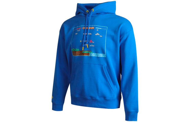 Converse Video Game Graphic Hoodie Asia Sizing 'Blue' 10022413-A02