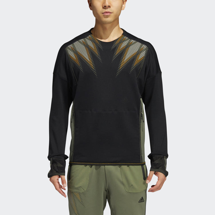 adidas Prime C.rdy Top Round Neck Gym Training Sports Pullover Black GI7429