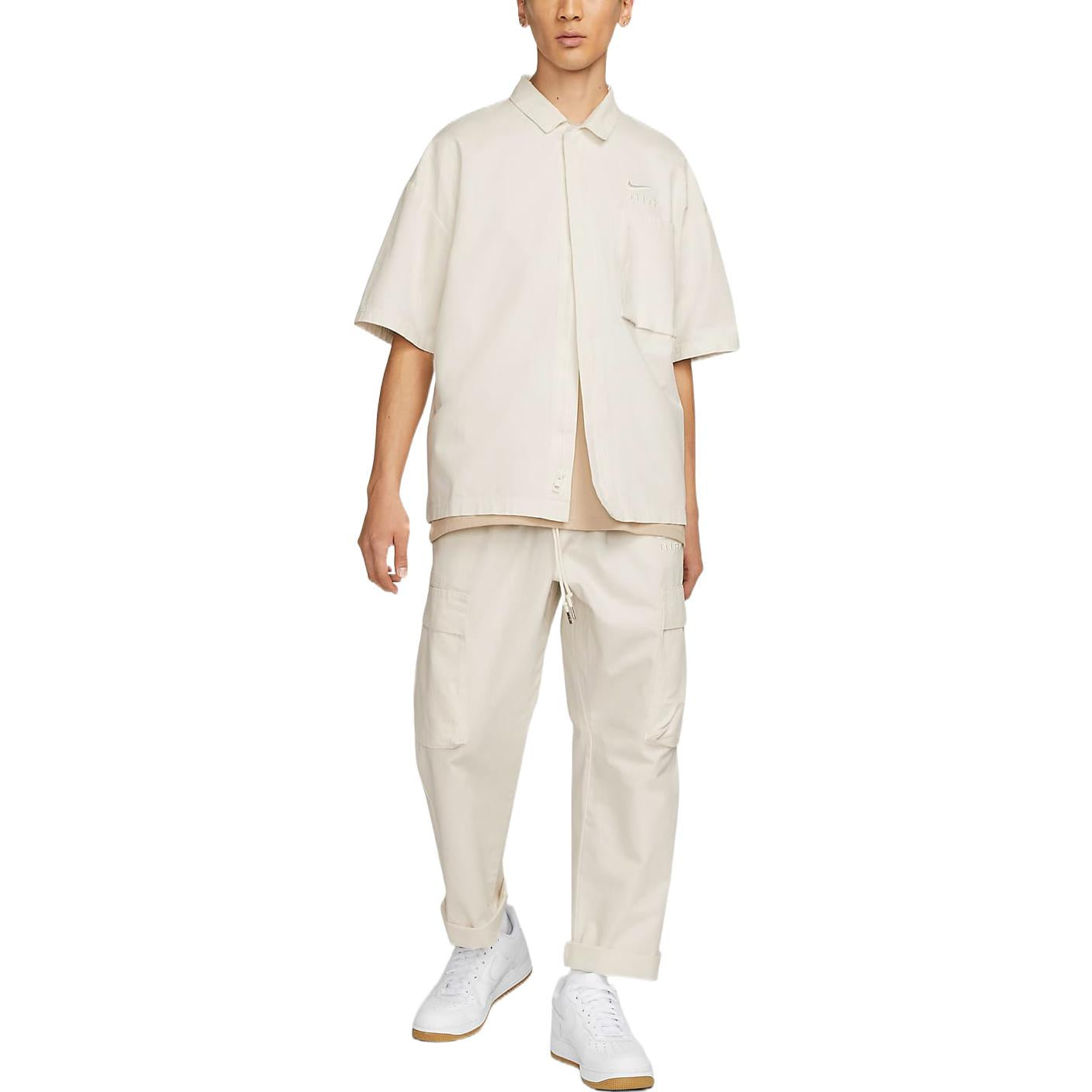 Nike Sportswear Air Woven Over-Shirt Top 'Cream' DX7869-133