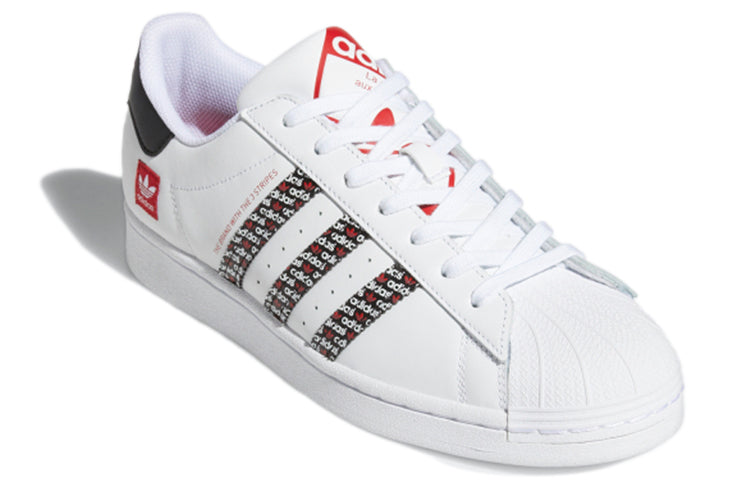 adidas originals Superstar 'White Black Red' FZ4833
