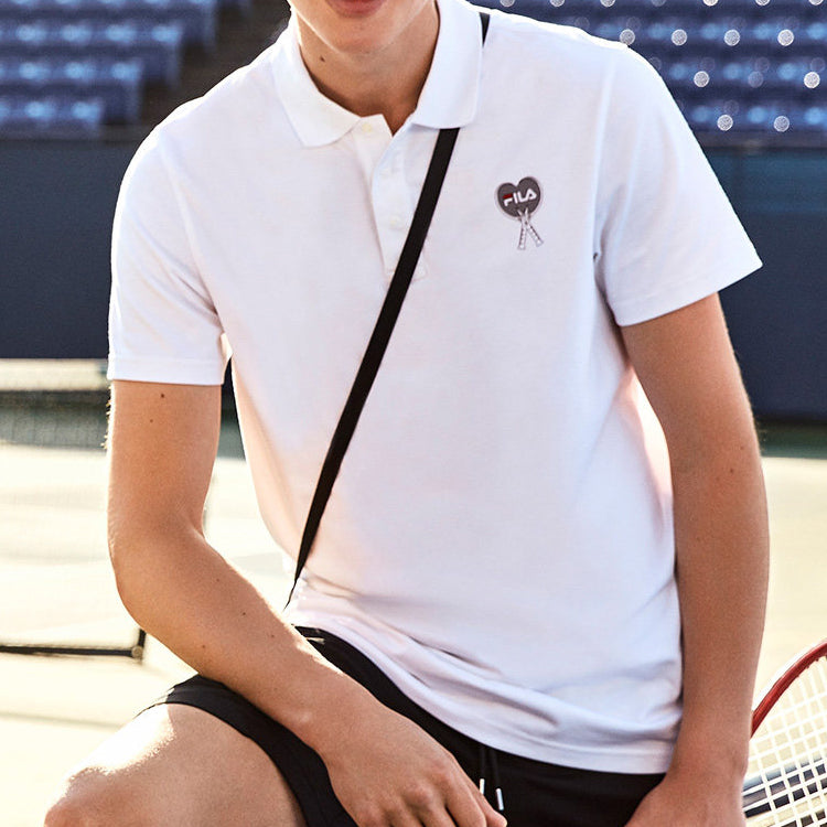 FILA FUSION Sports Short Sleeve POLO White T11M021112F-WT