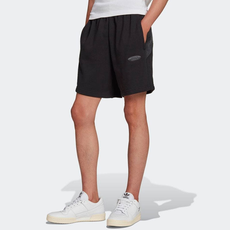 Men's adidas Printing Straight Shorts Black HC9459