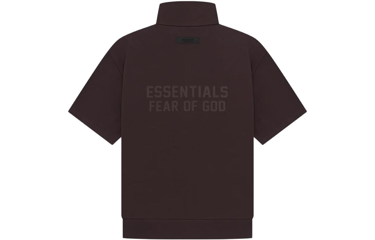 Fear of God Essentials Drop2 SS23 LS Halfzip 3/4 Sweatshirt 'Brown' 192BT224310F