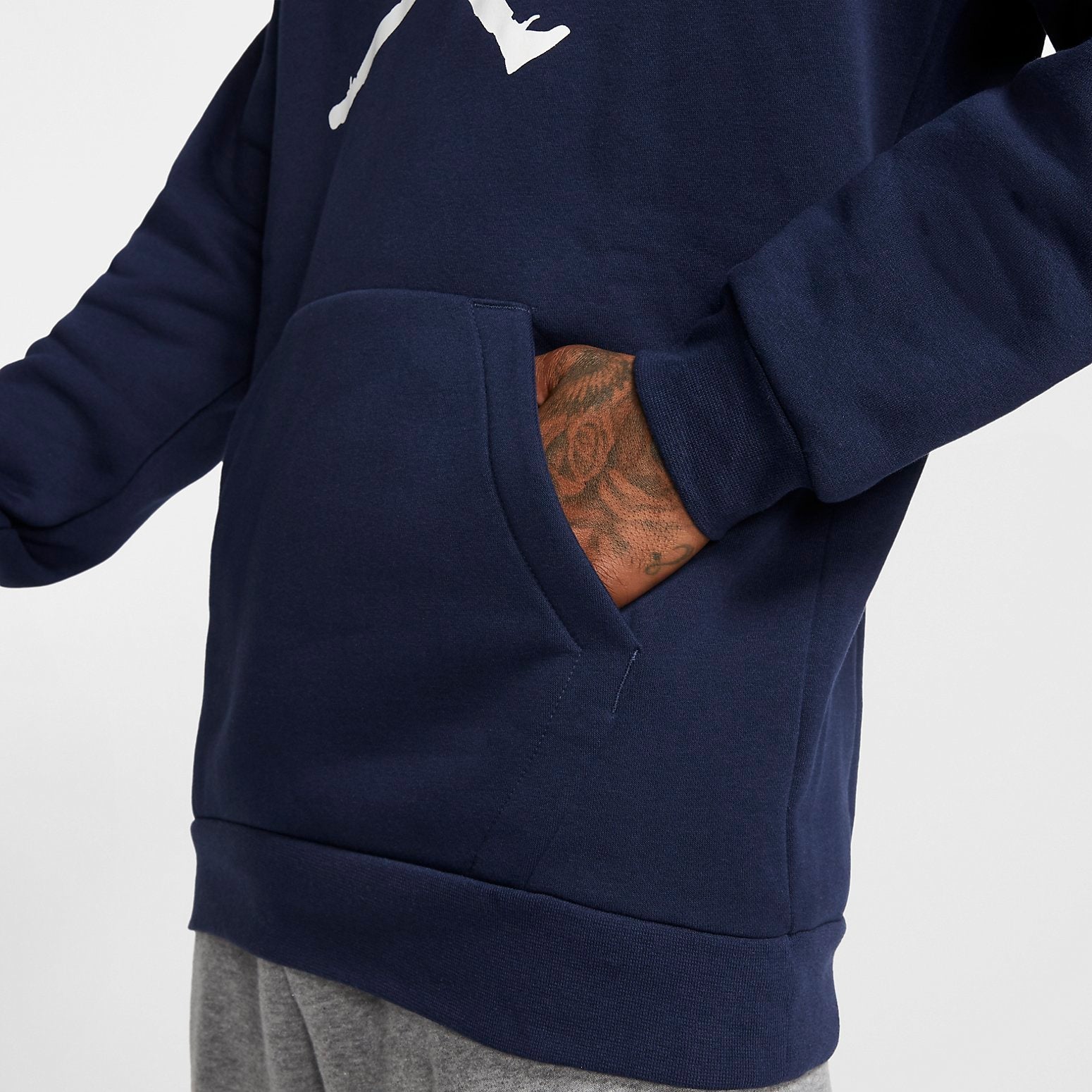 Air Jordan Graphic Print Hoodie 'Navy White' AV3145-419