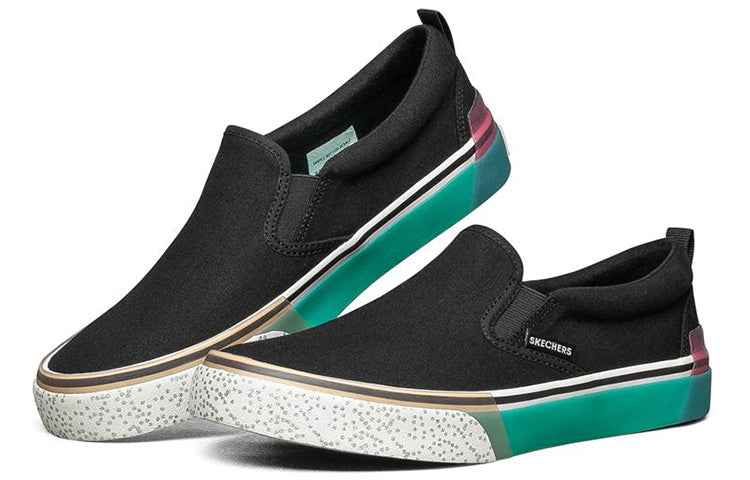 (WMNS) Skechers Sparked Low-Top Sneakers Black 155265-BLK