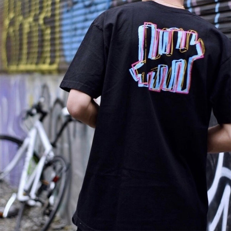UNDEFEATED Scribble Tee Graffiti Icon Men Black 80093-BLACK