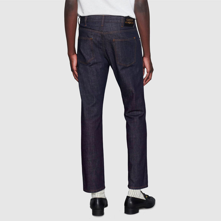 Gucci Tapered Washed Jeans 'Dark Blue Denim' 408637-XDBBS-4100
