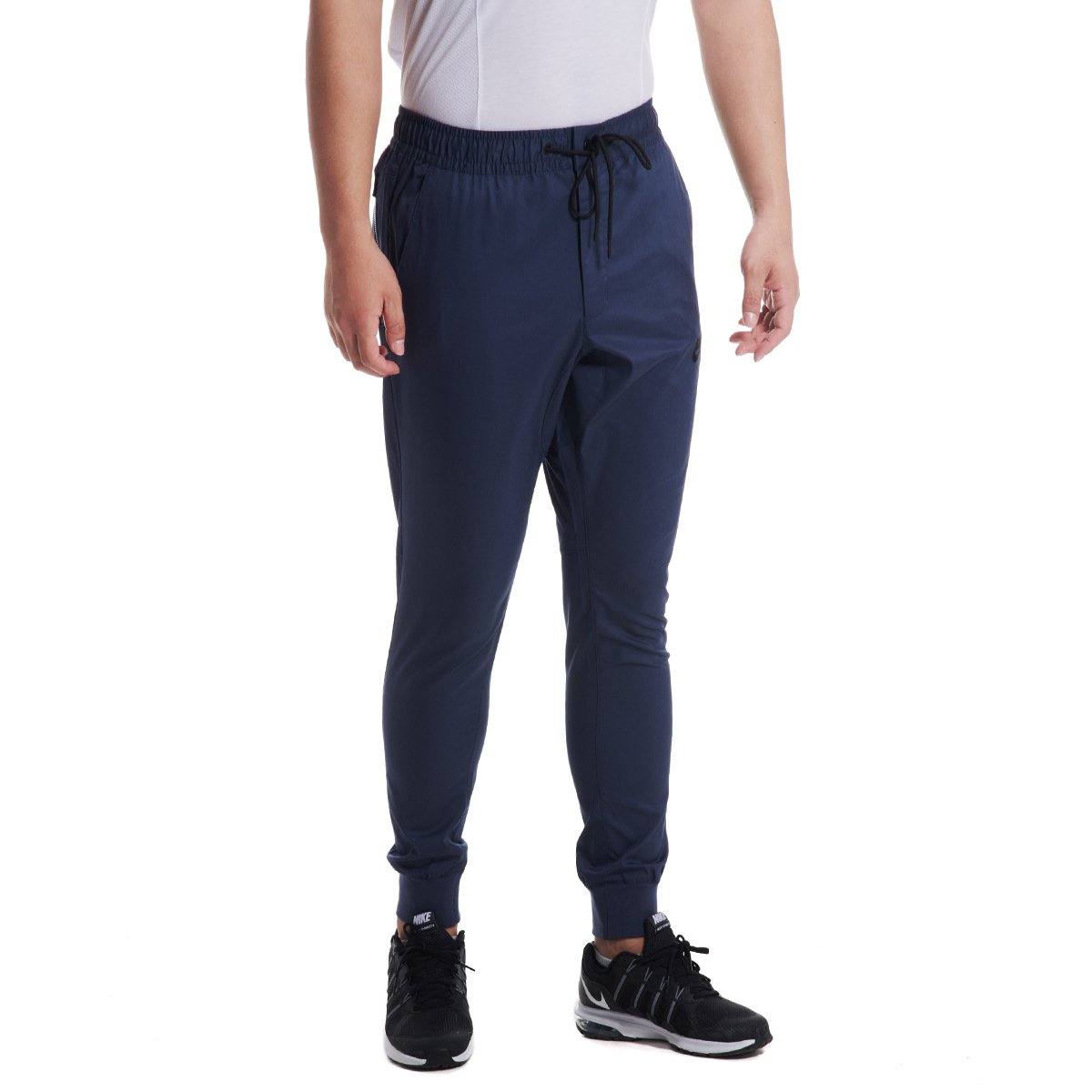 Nike Lacing Solid Color Bundle Feet Sports Long Pants Navy Blue 805099-471