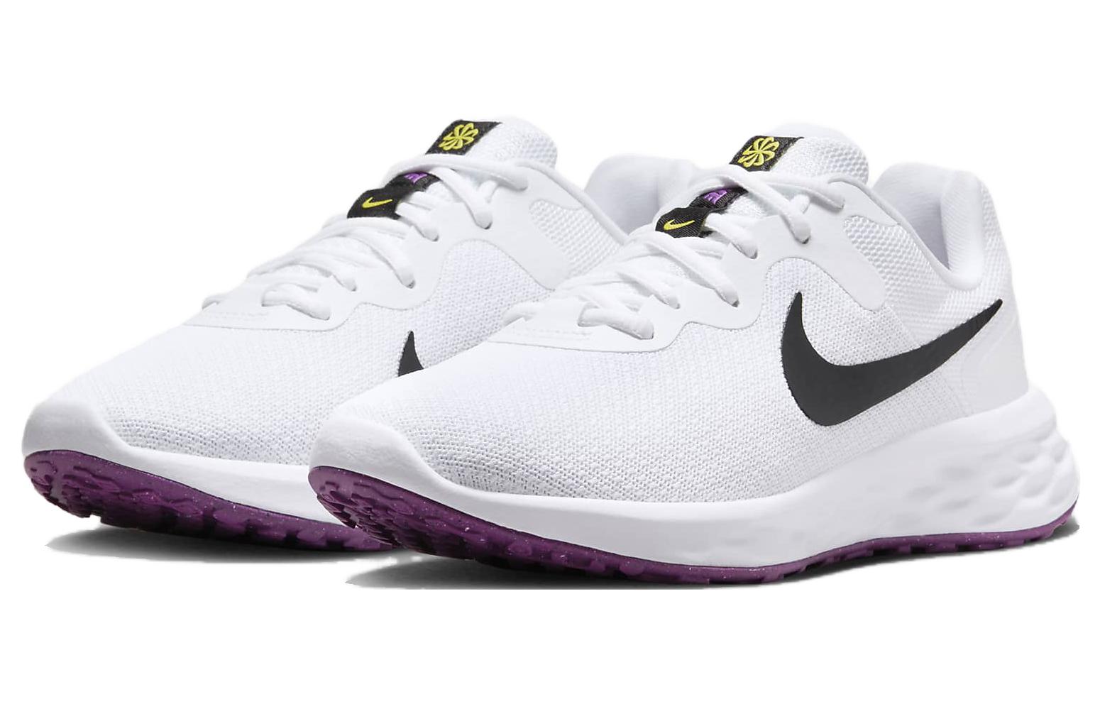 (WMNS) Nike Revolution 6 Wide 'White Vivid Purple' DC9001-106