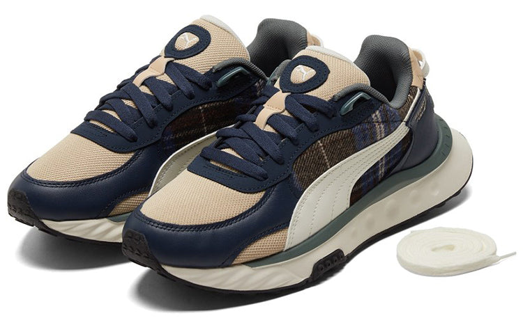 PUMA Wild Rider Flannel 'Blue Cream White' 384186-01