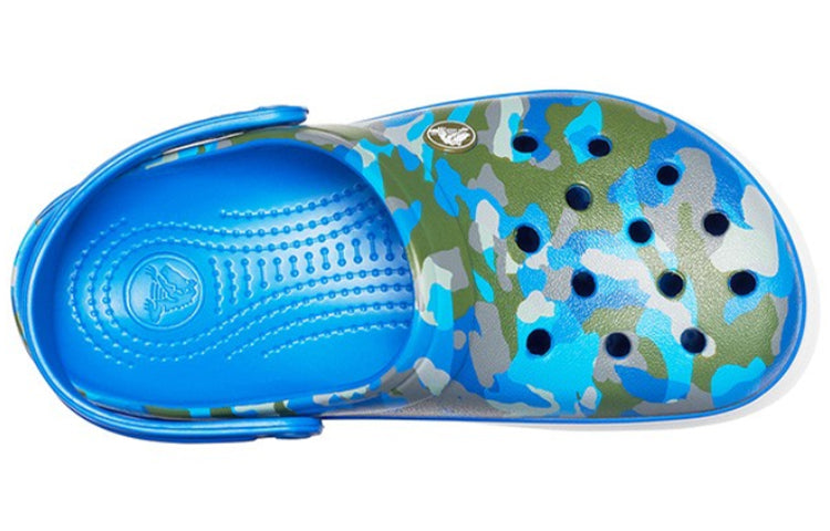 Crocs Crocband Printed Sandals Blue Camouflage Unisex 205834-4JU