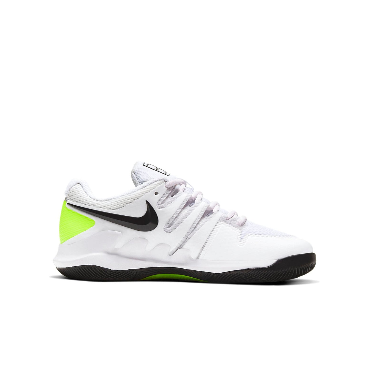 (GS) Nike ourt Jr. Vapor X White/Black/Green AR8851-101