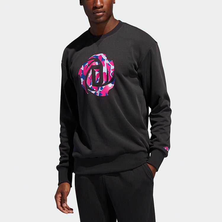 adidas Ros Crew Winter Basketball Sports Pullover Black FM0022