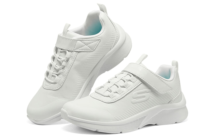 (GS) Skechers Microspec Classmate Cutie 'White' 302607L-WHT