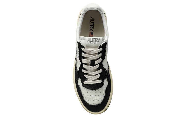AUTRY Medalist Low Goatskin 'White Black' AULM-CB02