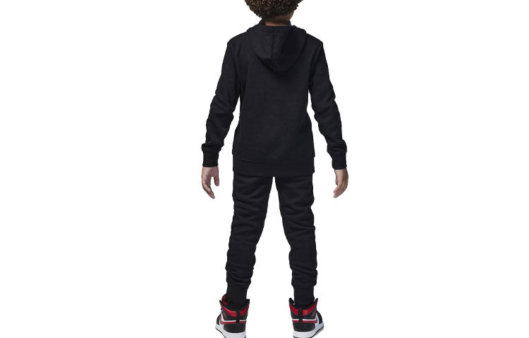(PS) Air Jordan Flight Spray Pullover Hoodie Set 'Black' 85C685-023