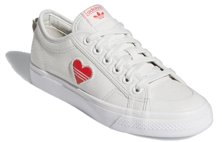 (WMNS) adidas Nizza Trefoil 'White Red' H02542