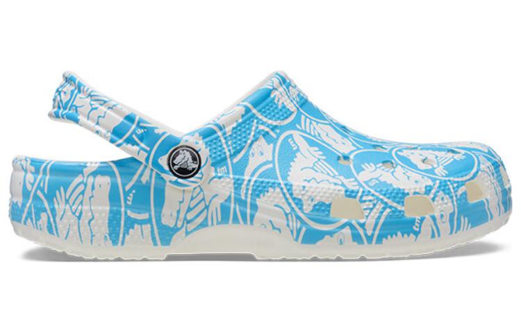 Crocs Classic Duke Print Clogs 'Blue White' 210003-4OX