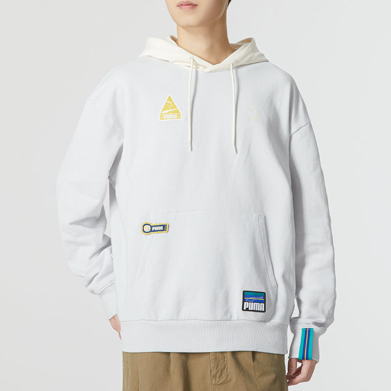 PUMA Team Badge Team Badge Hoodie 'Grey' 677377-72
