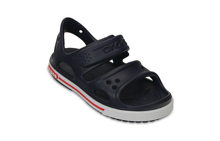 (PS) Crocs Velcro Flat Sports Deep Blue Sandals 14854-462