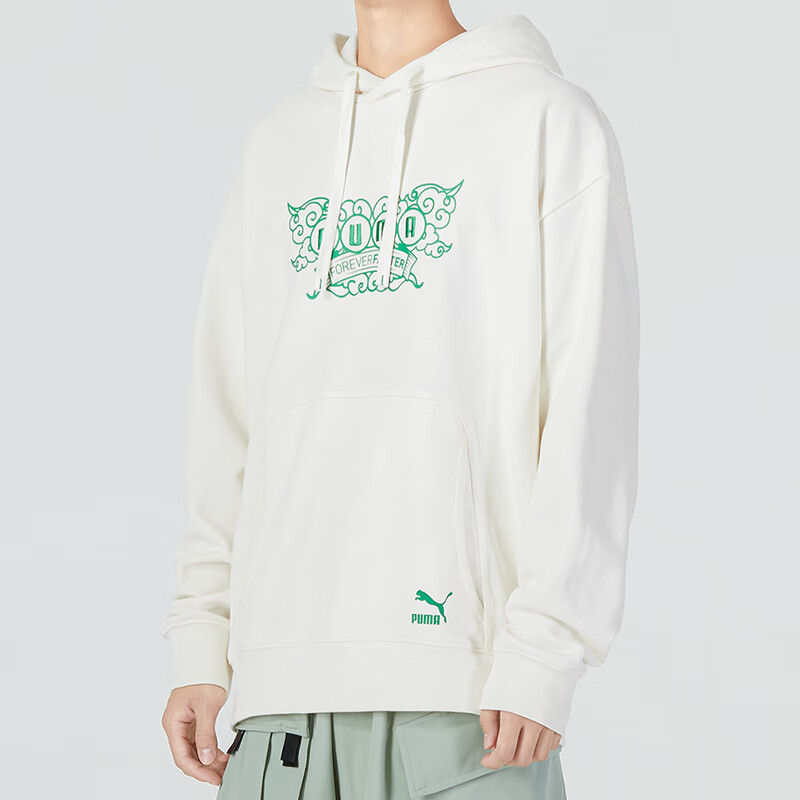 PUMA Das CC Graphic Crew Sweater 'White' 539909-93
