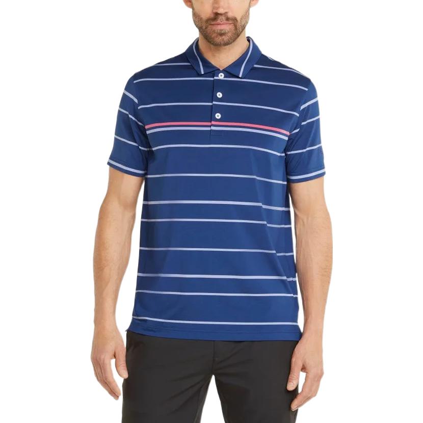 PUMA Mattr Striper Golf Polo Shirt 'Blue' 532976-10