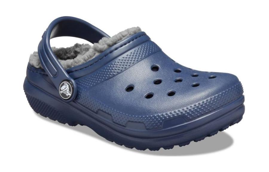 (GS) Crocs Classic Lined Glitter Clog 'Blue' 207010-459