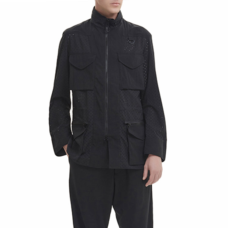 adidas Y-3 Checker Mesh Field Jacket 'Black' DY7307