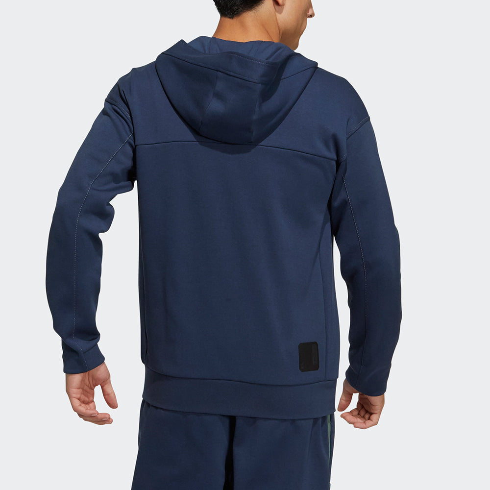 adidas Wj Htt Series Athleisure Casual Sports Hooded Jacket Navy Blue GP0910