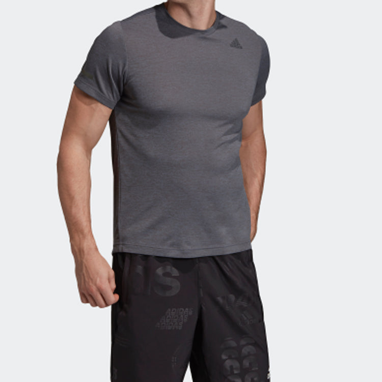 adidas CHILL TEE M Training Sports Short Sleeve Gray FL8578