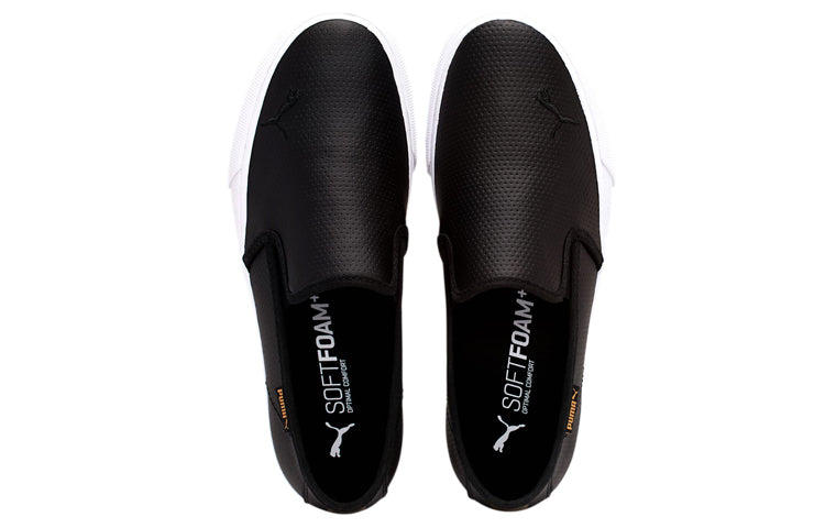 (WMNS) PUMA Bari Cat Slip-On Black/White 374607-01