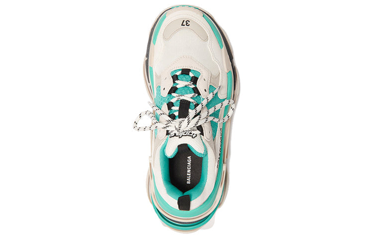 (WMNS) Balenciaga Triple S 'White Green' 2019 524039W09OH3005