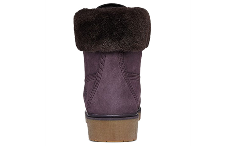 (WMNS) Timberland 6 Inch Jayne Shearling Waterproof Wide-Fit Boots 'Dark Purple' A298AW
