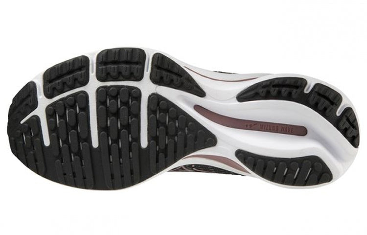(WMNS) Mizuno Wave Rider 25 Super Wide 'Black Purple' J1GD210644