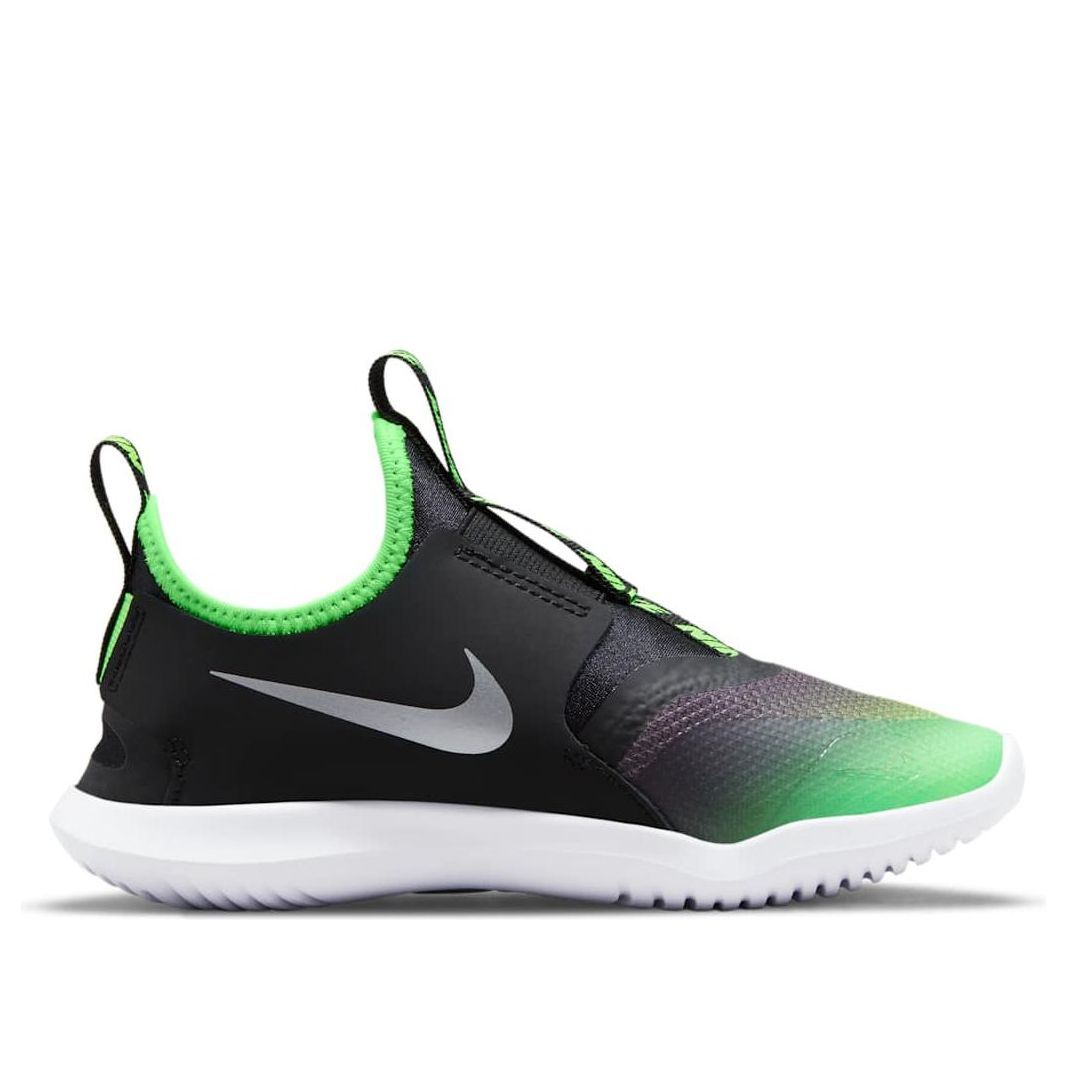 (PS) Nike Flex Runner 'Black Green White' AT4663-020