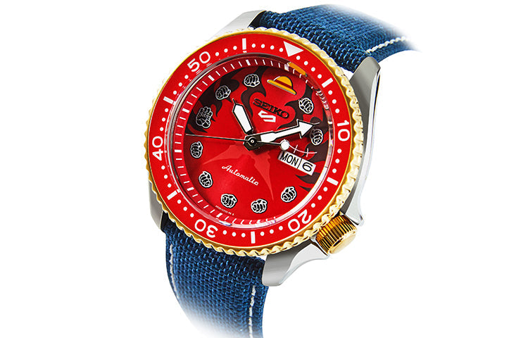 SEIKO X ONE PIECE 5 Sports Watch 'Monkey D. Luffy Regular Box' SRPF62K1