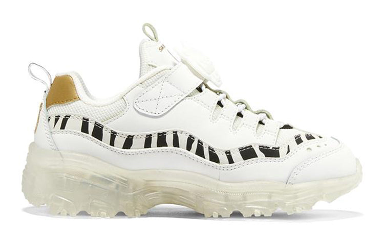 (GS) Skechers Ice D'lites 'White Gold' 317006L-WGD