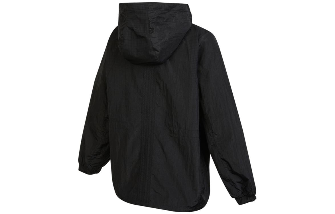 (WMNS) adidas Neo Woven Hooded Training Windbreaker Jackets 'Black' HF7277